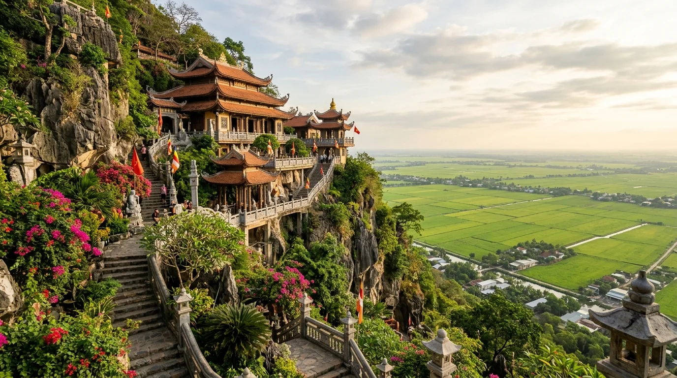 Chùa Hang Phước Điền Tự sườn núi Sam