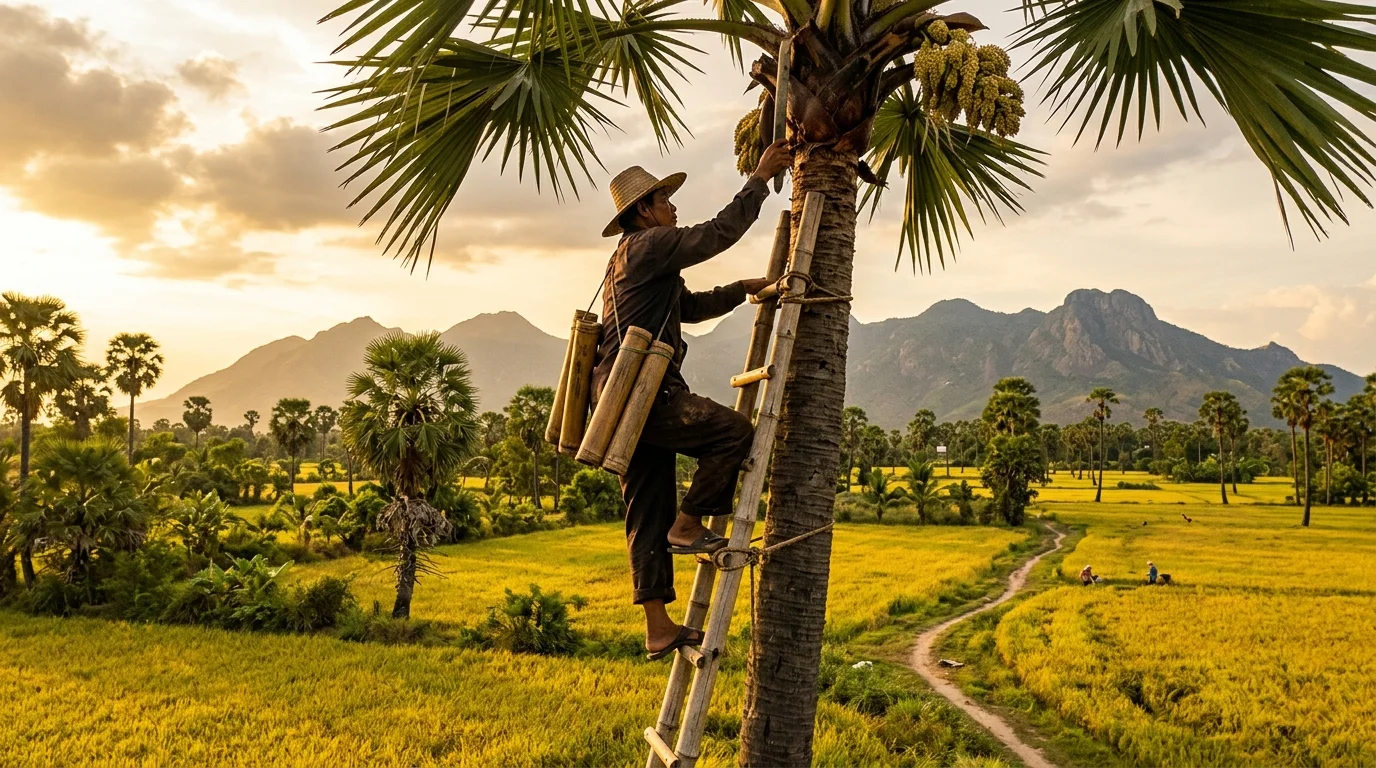 Mùa thu hoạch thốt nốt miền Tây An Giang