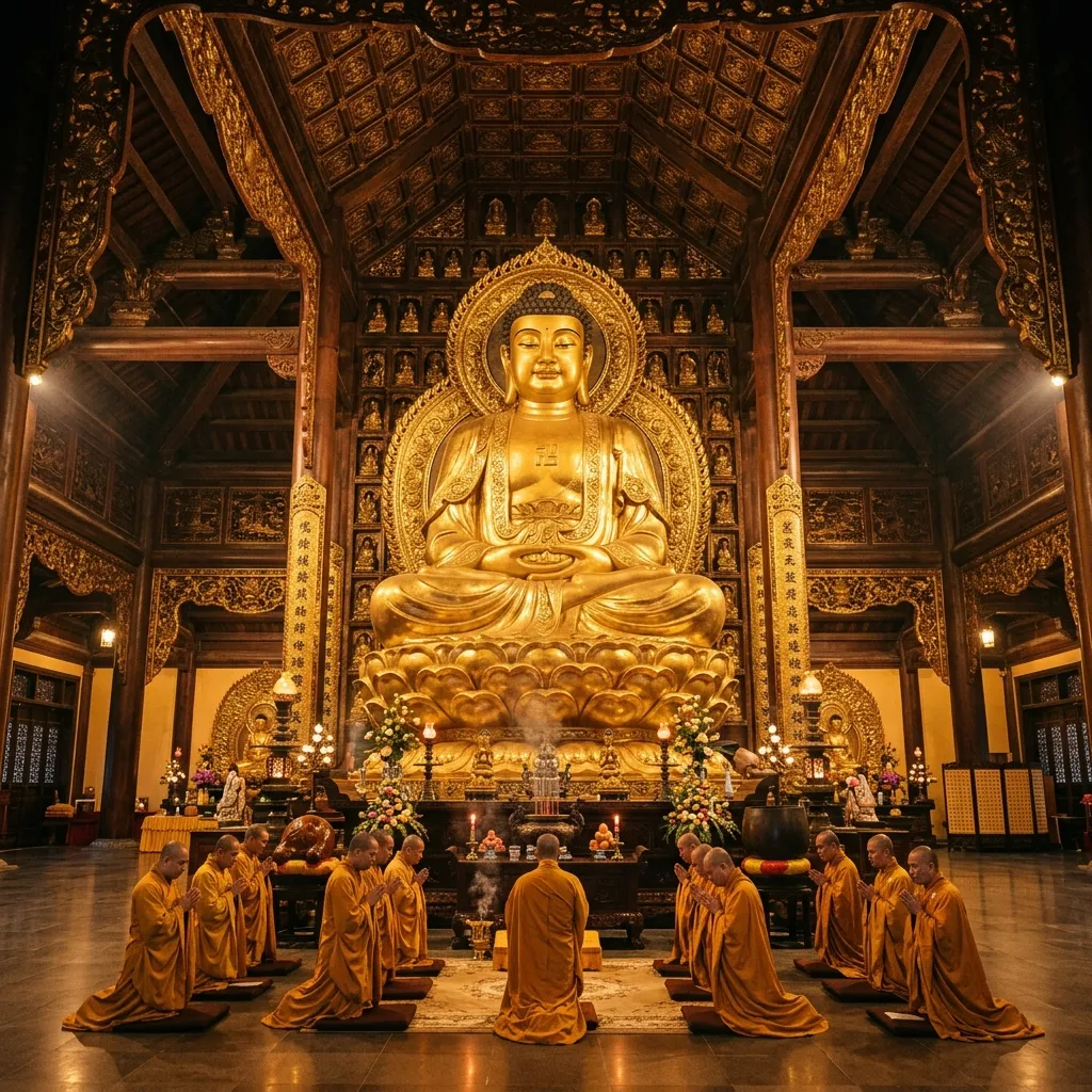 Tượng Phật điện pháp chủ