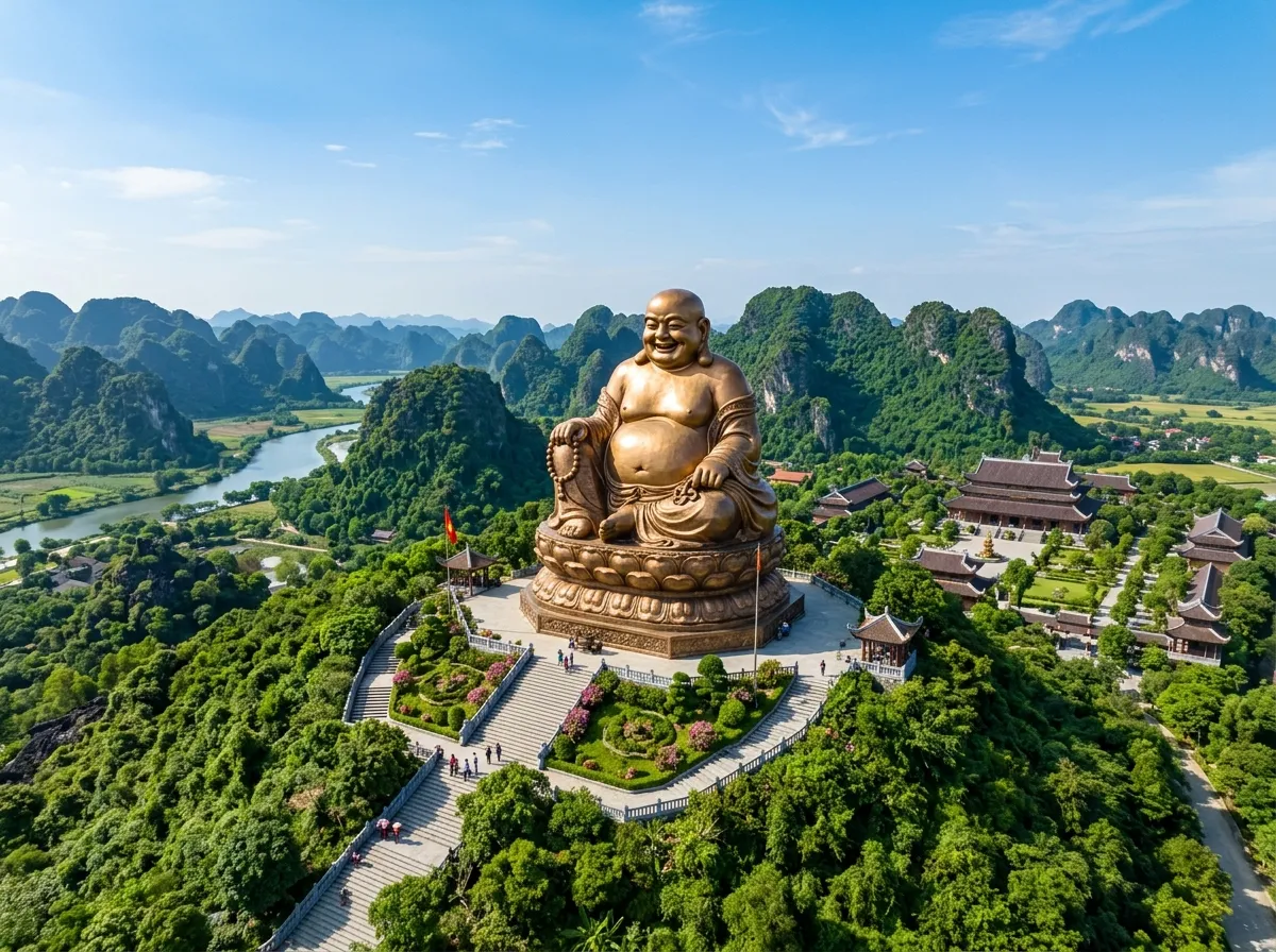 Tượng Phật Di Lặc Bái Đính