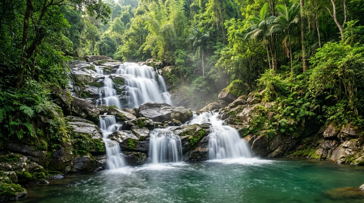 Thác Khe Vằn Húc Động Bình Liêu