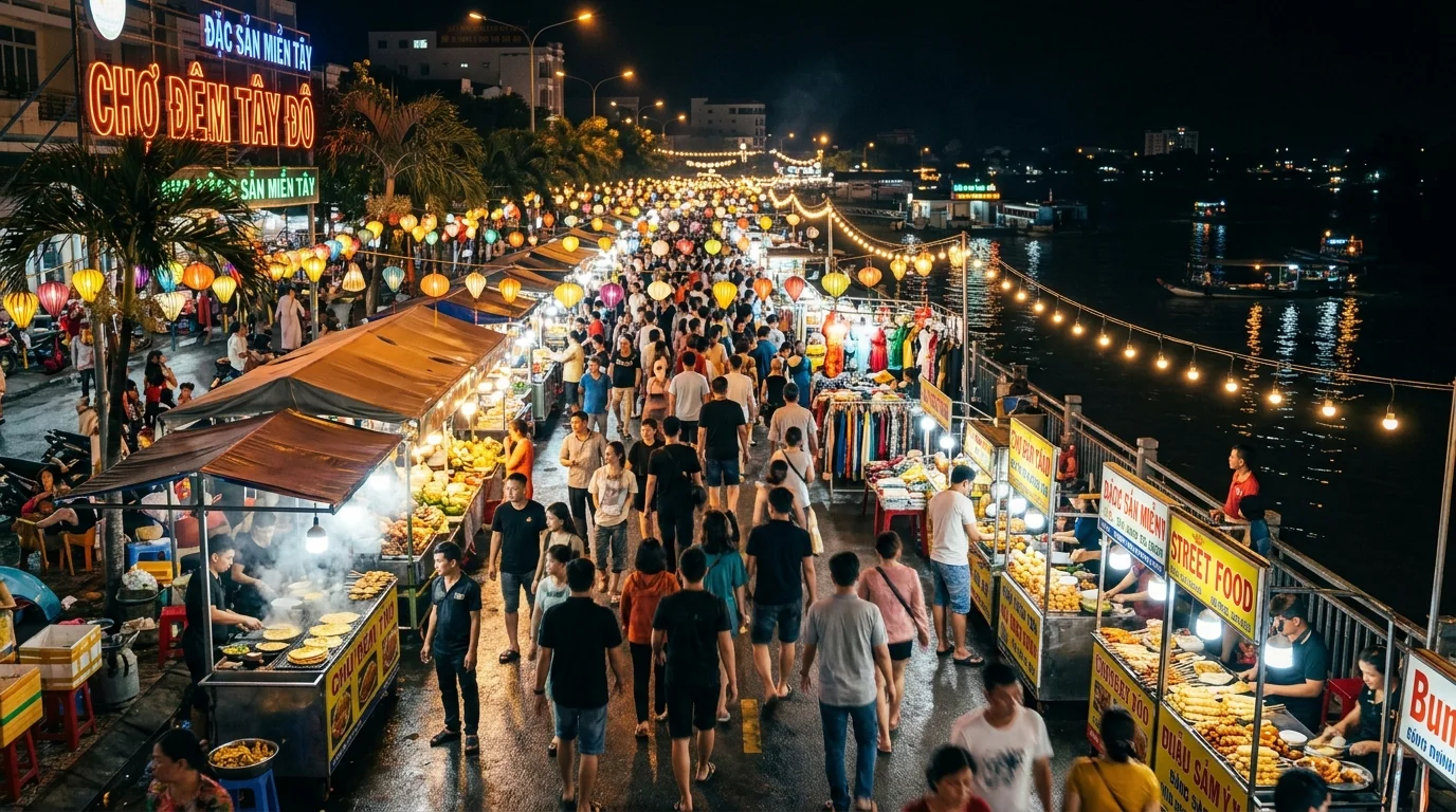 Chợ đêm Tây Đô Cần Thơ