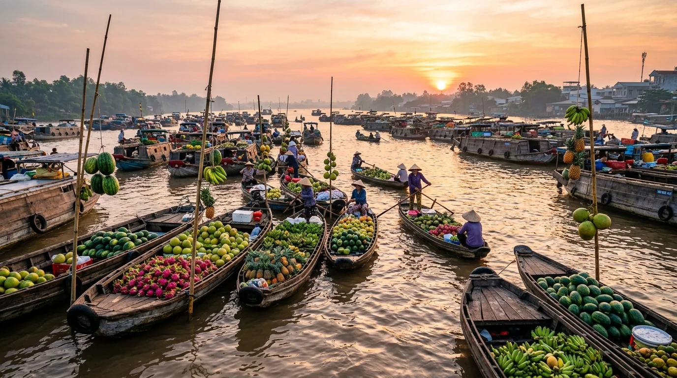 Chợ nổi Cái Răng Cần Thơ
