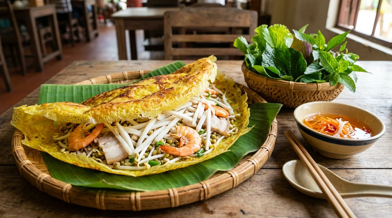 Bánh xèo củ hủ dừa Cần Thơ