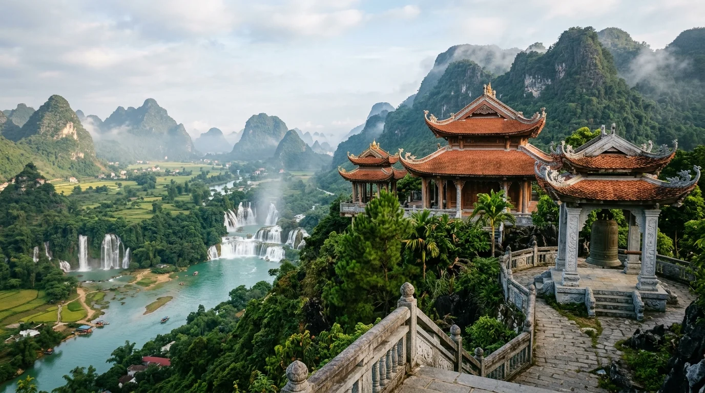Chùa Trúc Lâm Bản Giốc Cao Bằng
