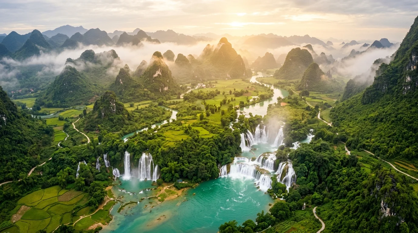 Toàn cảnh non nước Cao Bằng kỳ vĩ