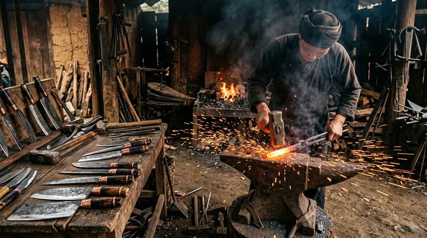 Làng rèn Phúc Sen Cao Bằng