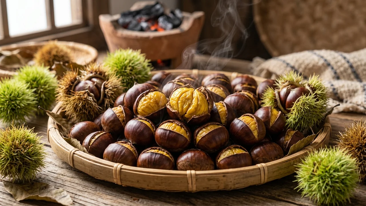 Hạt dẻ Trùng Khánh nướng