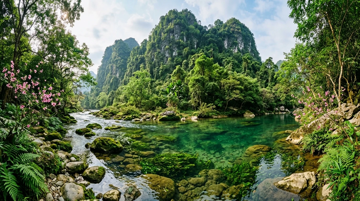 Mùa xuân suối Lê-nin ngọc bích Pác Bó