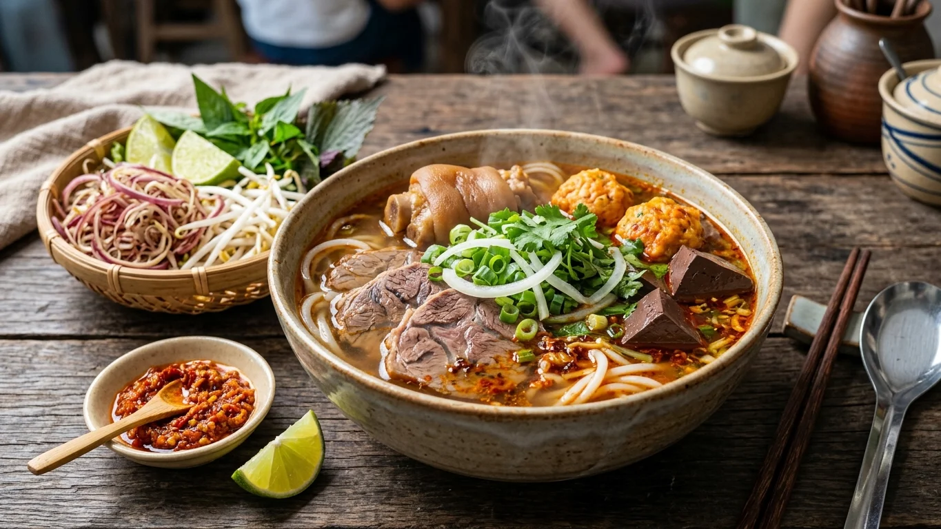 Bún bò Huế chuẩn vị cố đô