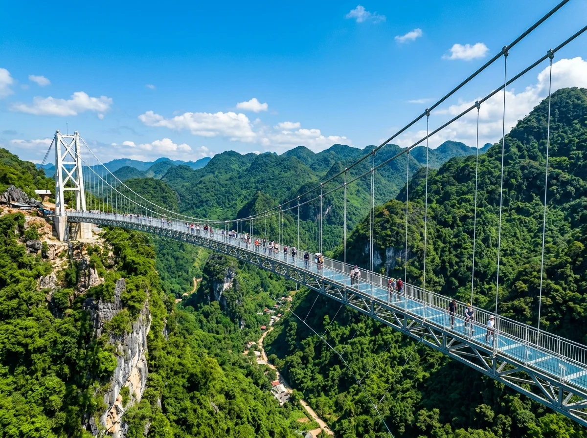 Cầu kính Bạch Long Mộc Châu