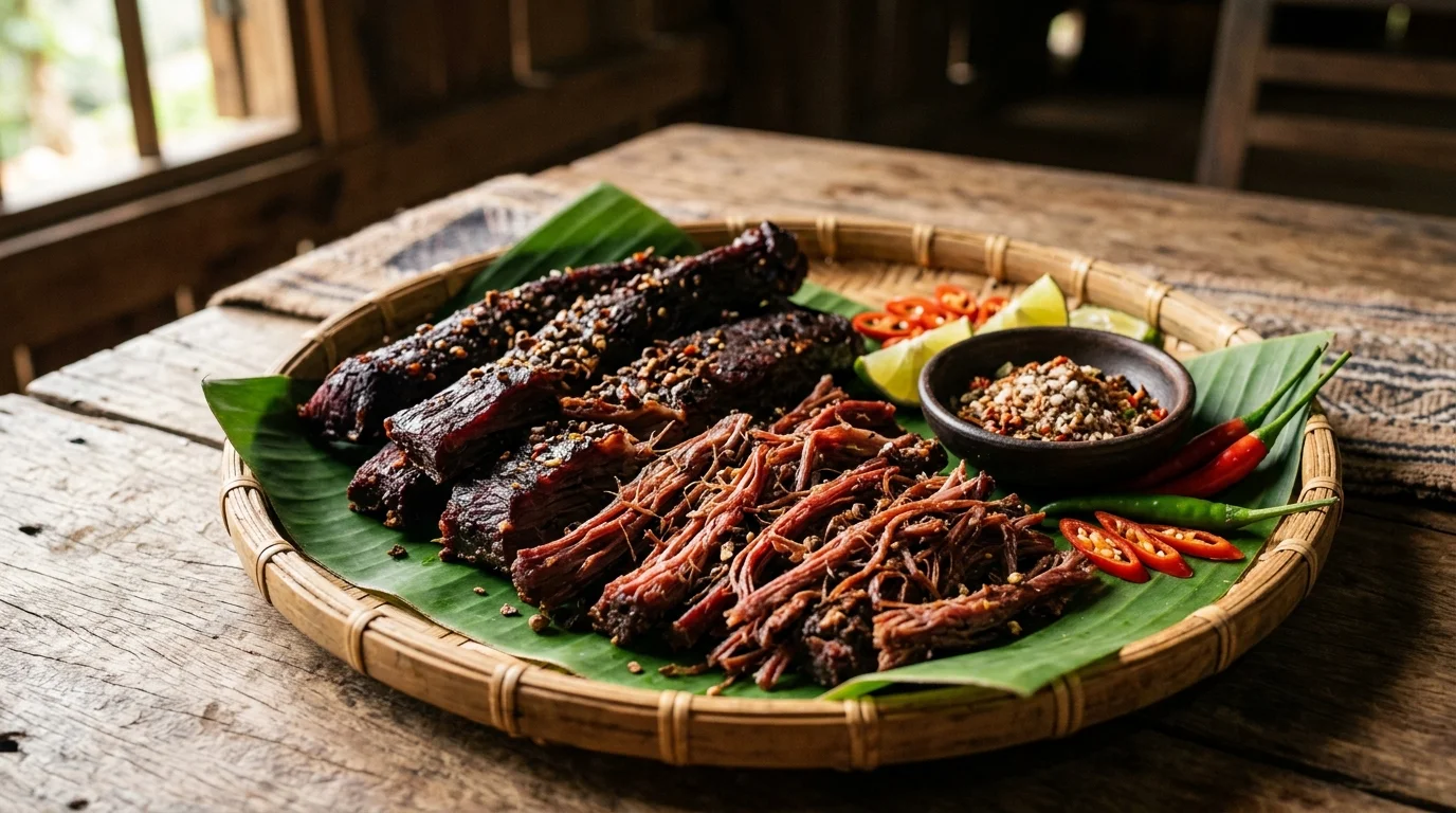 Thịt trâu gác bếp Mộc Châu