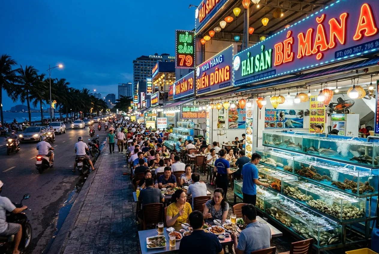 Phố hải sản Võ Nguyên Giáp