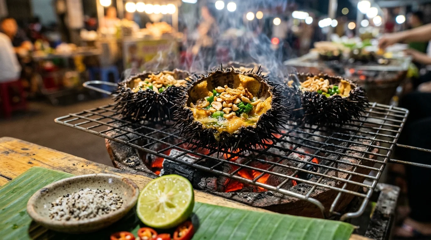 Nhum biển nướng mỡ hành đậu phộng béo bùi Phú Quốc