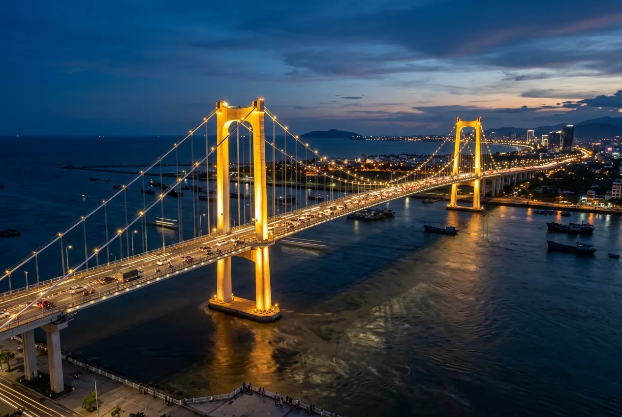 Cầu Thuận Phước dài nhất