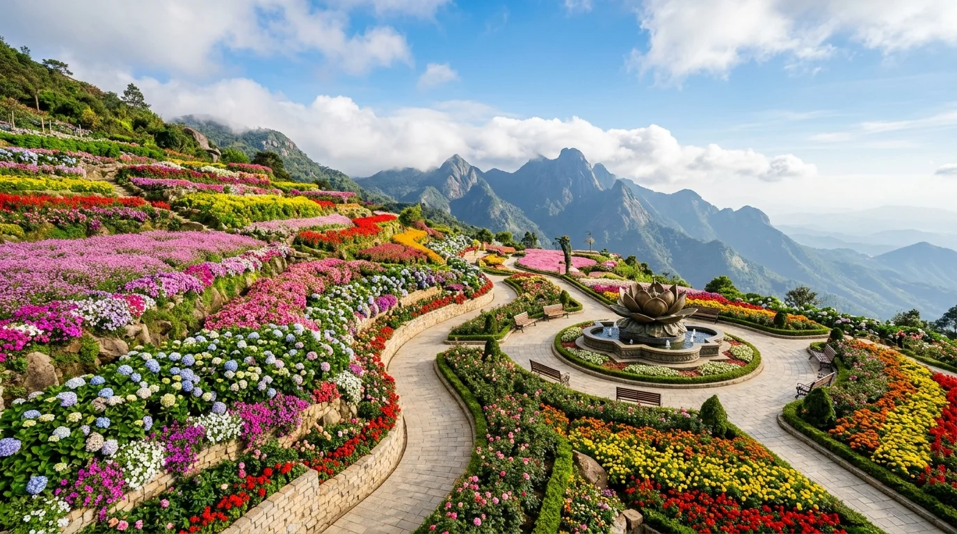 Mùa hoa rực rỡ trên đỉnh núi Bà Đen
